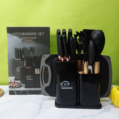 SET DE UTENSILIOS DE COCINA 19 PIEZAS – Todo lo que necesitas para cocinar como un chef