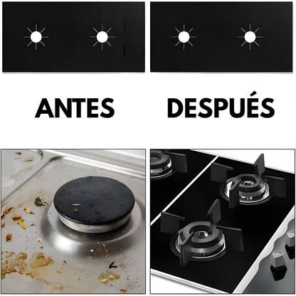 PROTECTOR DE ESTUFA DE GAS (PACK x2) – Cocina más limpia, protección duradera y limpieza sin esfuerzo