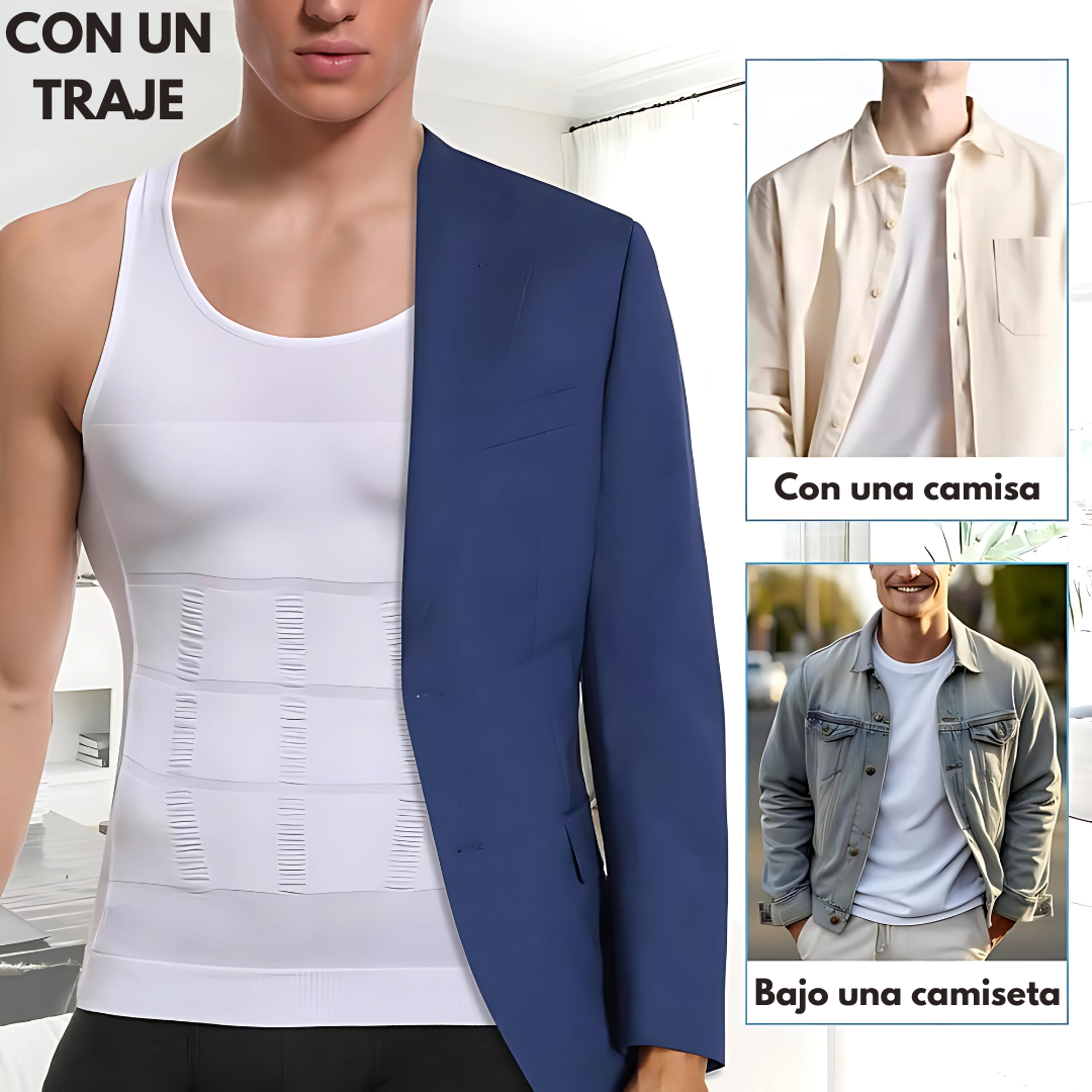 CAMISETA DE COMPRESIÓN UNISEX – Reduce medidas, mejora postura y estiliza tu figura