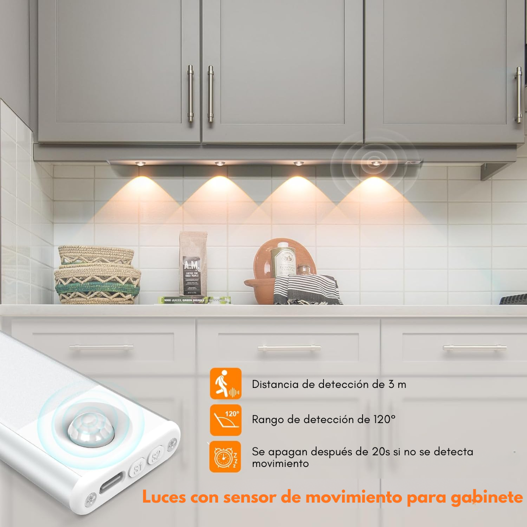 LUZ LED CON SENSOR DE MOVIMIENTO – Iluminación práctica y automática para tu hogar