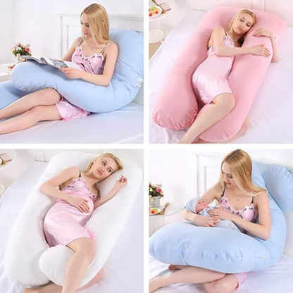 COJÍN MATERNAL MARCA BABY LUNA ESTILO U – Descanso total para mamá y bebé