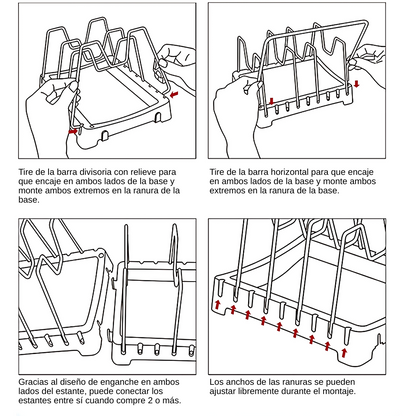 ORGANIZADOR DE TAPADERAS Y SARTENES – Orden vertical y práctico para tu cocina