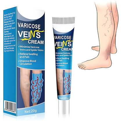 CREMA PARA VÁRICES – Alivio visible para piernas cansadas y venas marcadas