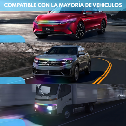 LUZ LED PARA CAPÓ – Estilo deportivo, visibilidad moderna y presencia única en tu auto