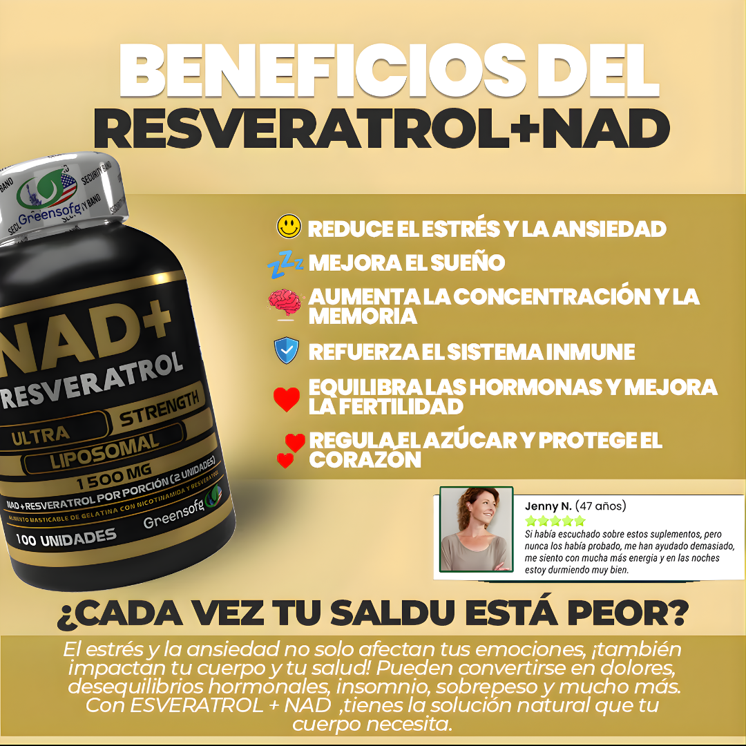 RESVERATROL – Energía celular, longevidad y bienestar desde el interior