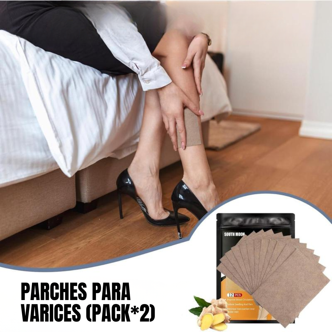 PARCHES PARA VÁRICES (PACK*2) – Alivio natural, circulación activa y piernas ligeras cada día