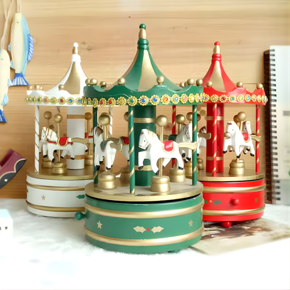 ADORNO CAJA MUSICAL CARRUSEL – Encanto, nostalgia y armonía en cada nota