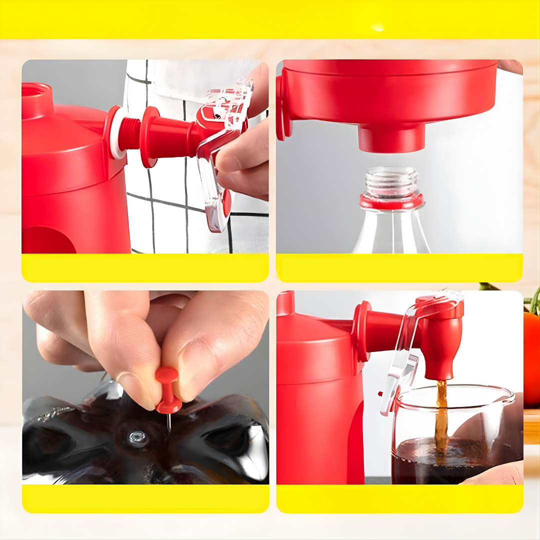 DISPENSADOR DE GASEOSA – Servido práctico, diversión instantánea y bebidas siempre listas