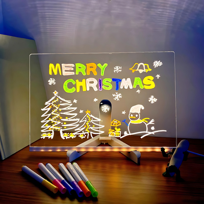 Pizarra LED Luminosa – Dibuja, escribe y brilla con creatividad infinita