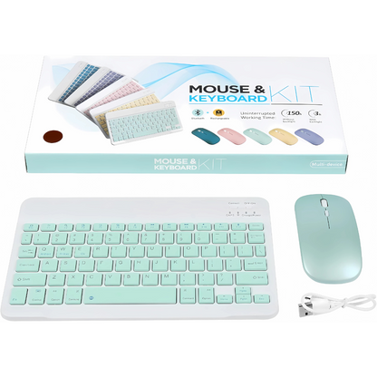 MINI TECLADO INALÁMBRICO + MOUSE – Comodidad total en tamaño compacto