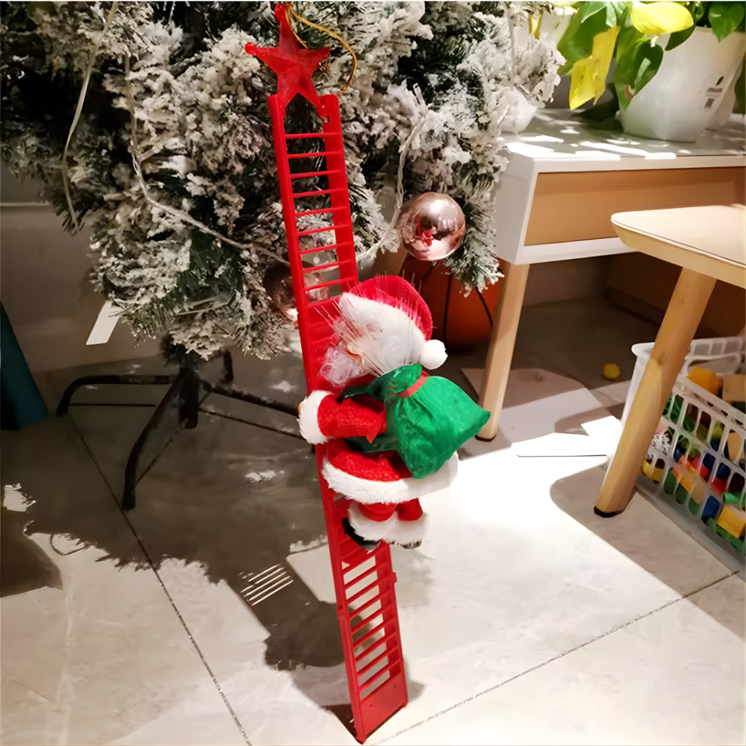 SANTA CLAUS ANIMADO TREPA Y BAJA – Magia navideña en movimiento, decoración encantadora y alegría que transforma tu hogar