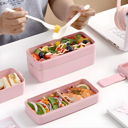 LUNCH BOX CON CUBIERTOS (1 PCS) – Comidas frescas, prácticas y siempre contigo