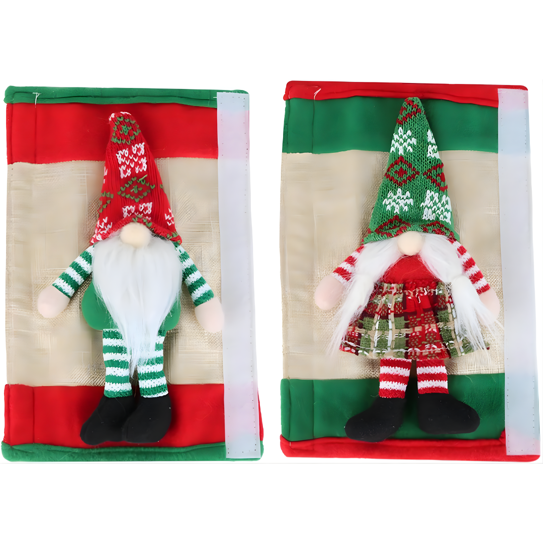 SET CUBRE MANILLAS GNOMOS PARA REFRI – Decoración navideña adorable, protección práctica y un toque mágico para tu cocina