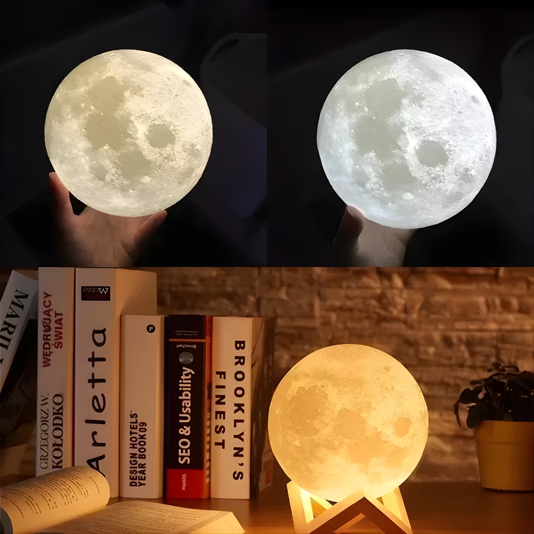 MOON LAMP HUMIDIFIER – Luz relajante, hidratación ambiental y bienestar total en tu espacio