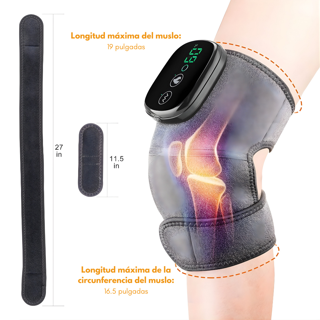 MASAJEADOR DE RODILLA – Alivio térmico y vibración inteligente para tus articulaciones