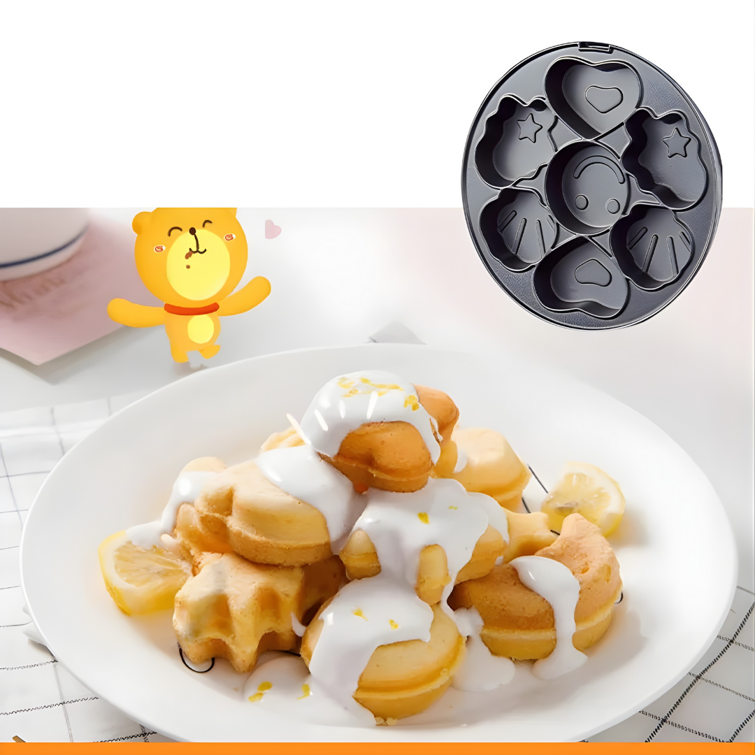 WAFLERA DESMONTABLE 3 EN 1 – Waffles perfectos, donas y pastelillos en un solo equipo