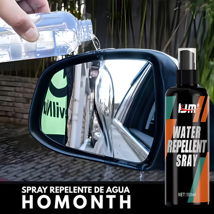 SPRAY REPELENTE DE AGUA HOMONTH – Visión clara bajo la lluvia, efecto antiempañante y conducción más segura