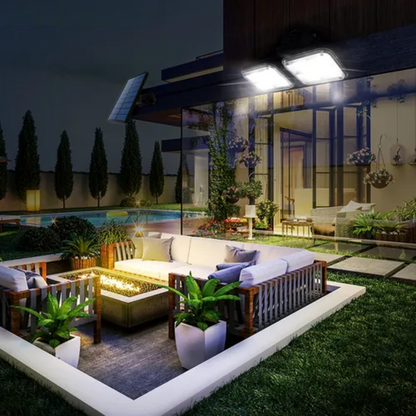 LUZ LED SOLAR 2 FOCOS – Iluminación potente y ecológica para exteriores
