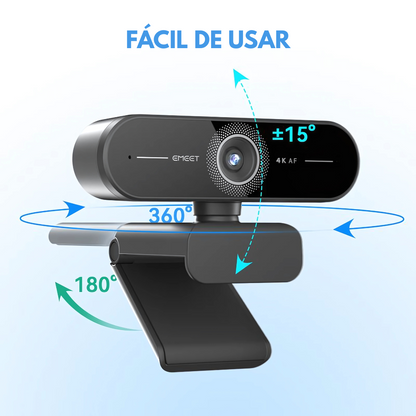 CÁMARA WEB – Imagen clara y sonido nítido para reuniones, clases o streaming