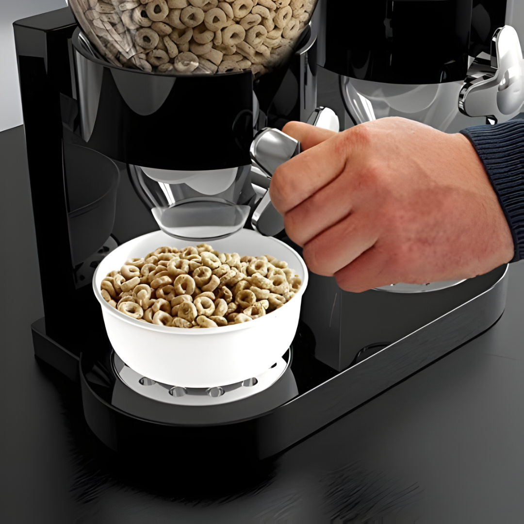 DISPENSADOR DOBLE DE CEREAL – Organización inteligente, porciones perfectas y desayuno sin complicaciones