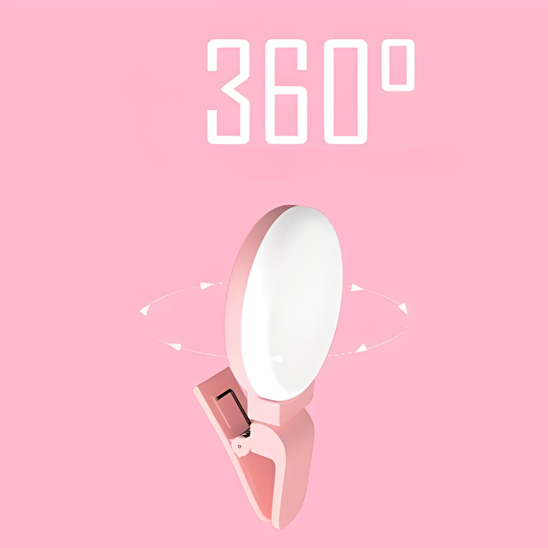 LUZ MINI Q SELFIE (Pack por 2) – Iluminación perfecta, fotos nítidas y brillo profesional en cualquier momento