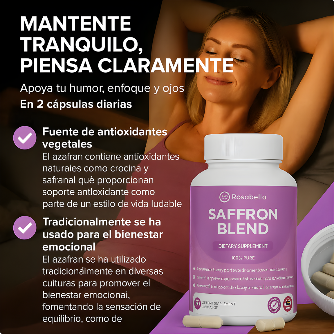SAFFRON BLEND – Bienestar emocional, ánimo equilibrado y apoyo natural para tus días