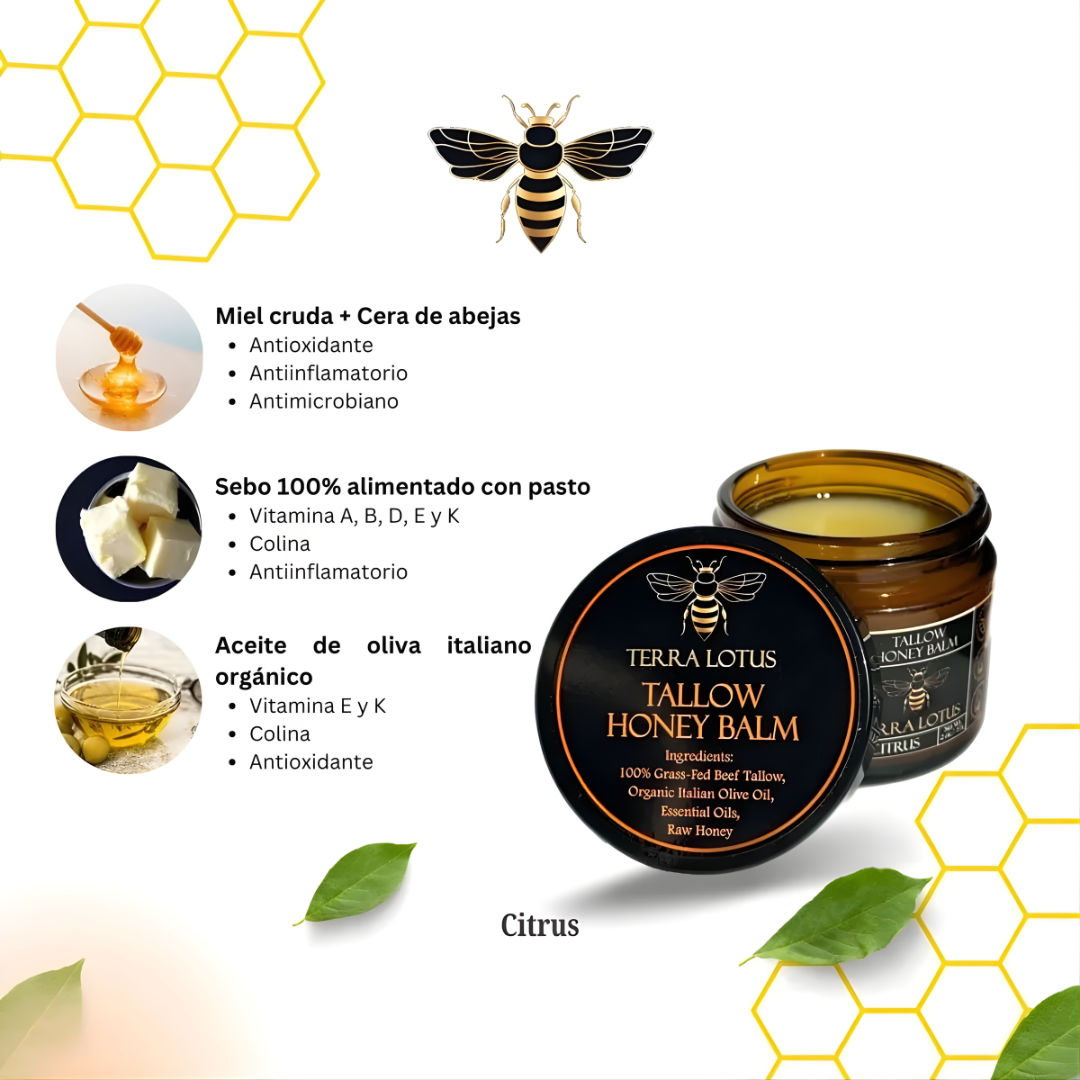 BALSAMO DE MIEL DE SEBO – Hidratación profunda, reparación natural y suavidad duradera para tu piel