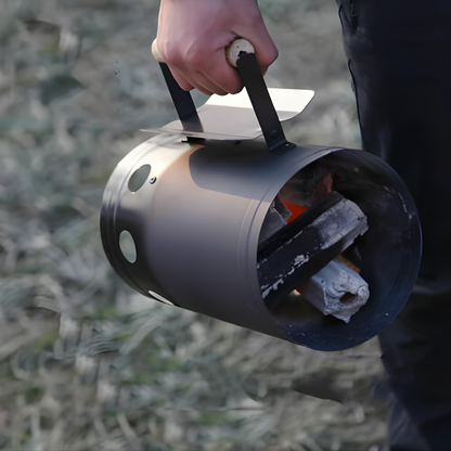 CHIMENEA PARA CARBÓN – Enciende rápido, sin esfuerzo y sin humo