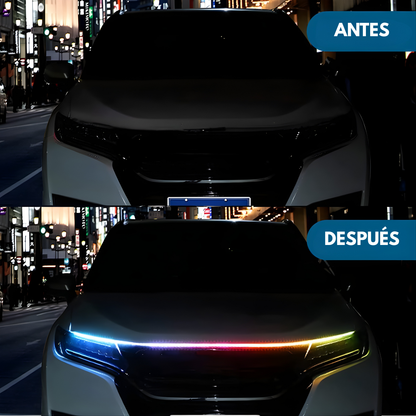 LUZ LED PARA CAPÓ – Estilo deportivo, visibilidad moderna y presencia única en tu auto