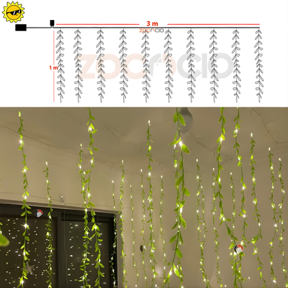 GUIRNALDA DE HOJAS LED LUMINOSAS – Iluminación cálida, ambiente natural y decoración acogedora en cualquier espacio