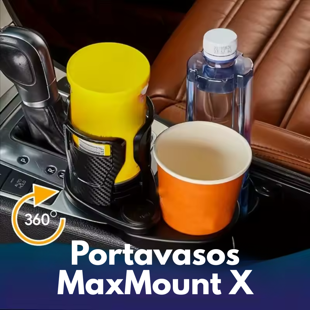 Portavasos MaxMount X - Ajusta, gira y expande.