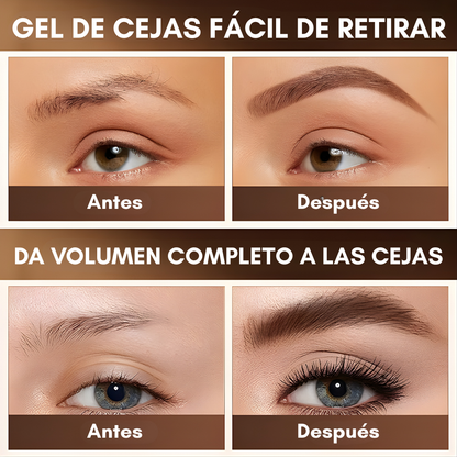 GEL PARA CEJAS FÁCILES DE DESPEGAR – Fijación perfecta, acabado natural y cejas definidas sin dolor