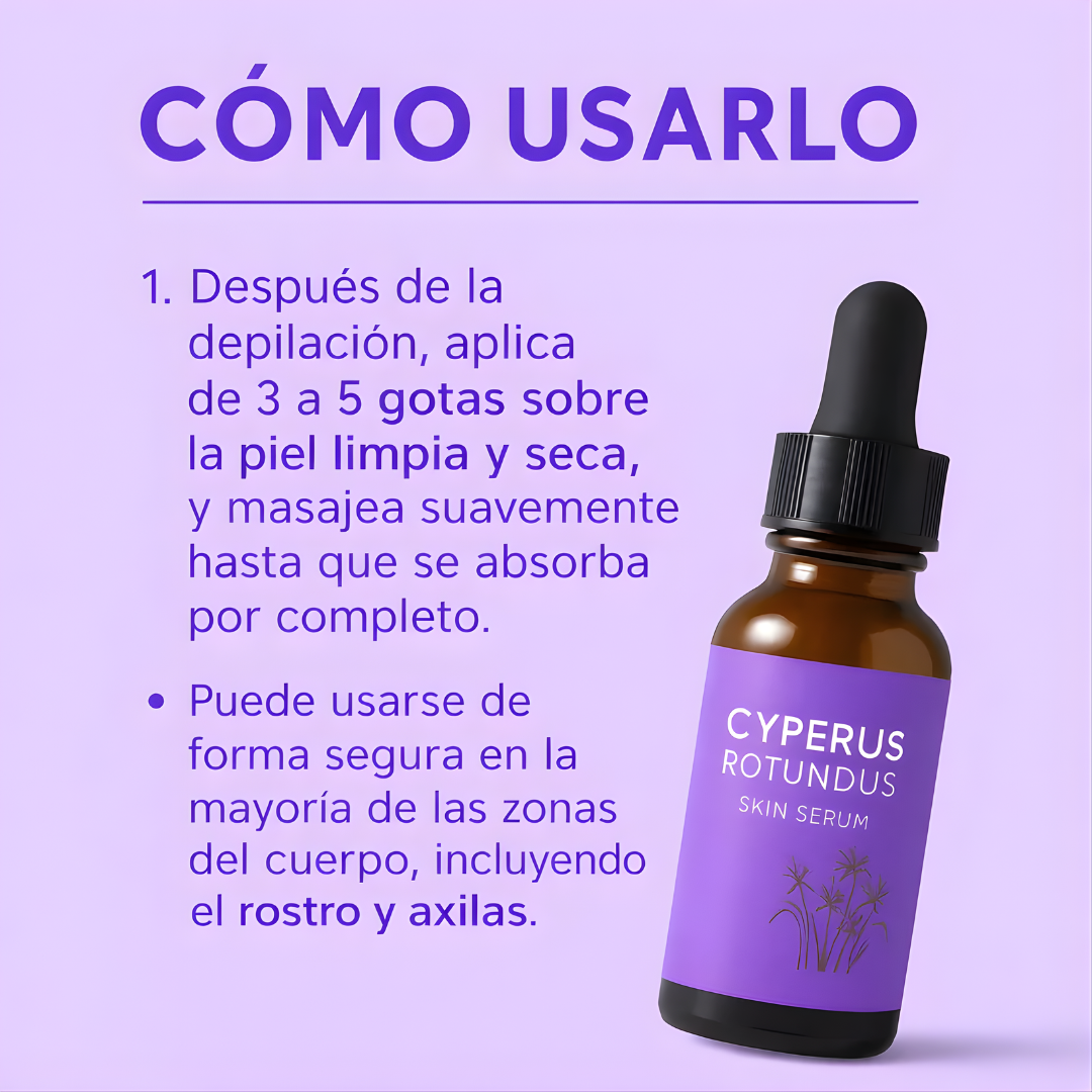CYPERUS ROTUNDUS SKIN SERUM – Piel más uniforme, cuidado avanzado y luminosidad visible