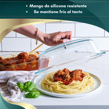 CUBREPLATO DE POLICARBONATO – Protege tu microondas y conserva el sabor de tus comidas