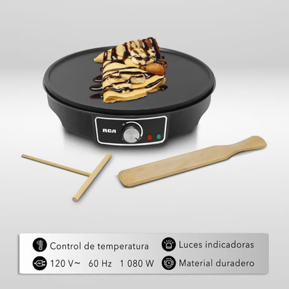 CREPERA ELÉCTRICA – Cocción uniforme, superficie antiadherente y crepes perfectos en minutos