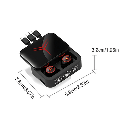 AUDÍFONOS M88 CON CARGA PARA CELULAR DE 3 SALIDAS – Sonido potente y batería que también recarga tu celular