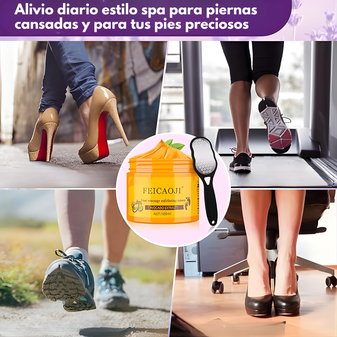 CREMA EXFOLIANTE PARA MASAJE DE PIES – Suavidad profunda, alivio inmediato y renovación total para tus pies