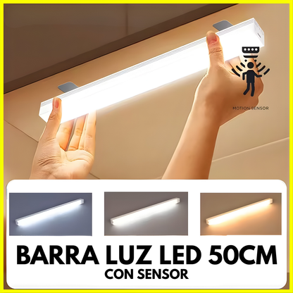 BARRA LUZ LED 50CM CON SENSOR – Iluminación automática, ahorro de energía y visibilidad inteligente