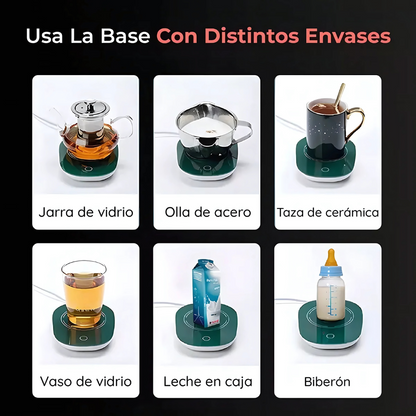 TAZA CON BASE ELÉCTRICA AMARILLA – Mantén tu bebida siempre caliente