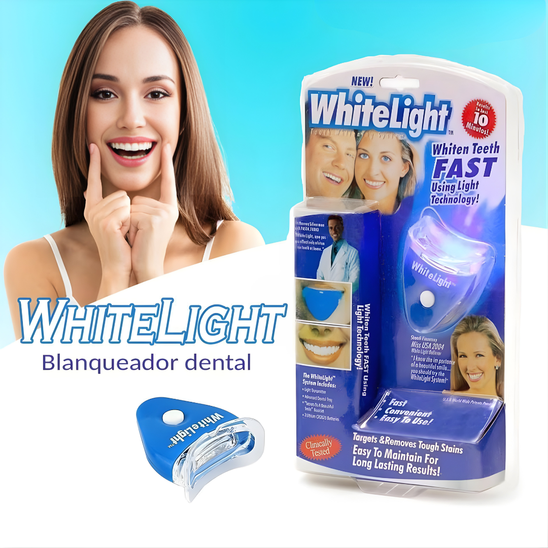 BLANQUEAMIENTO PROFESIONAL DENTAL EN CASA WHITE LIGHT TECNOLOGÍA CON LUZ LED – Sonrisa más blanca, cuidado dental y resultados visibles