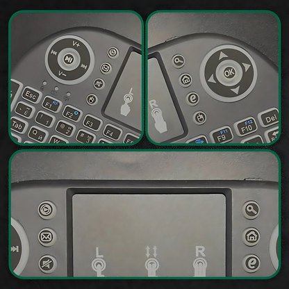 MINI TECLADO INALÁMBRICO BACKLIT – Control total para tu TV o PC desde el sofá