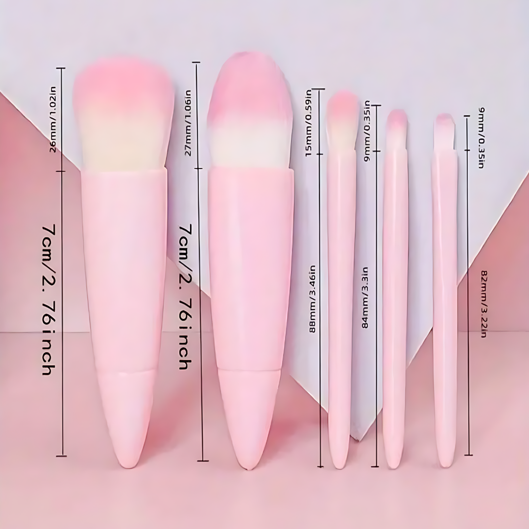 SET DE BROCHAS PARA MAQUILLAJE – Aplicación precisa, acabado profesional y maquillaje perfecto