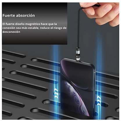 CABLE USB 3 EN 1 MAGNÉTICO CARGA RÁPIDA – Un solo cable para todos tus dispositivos