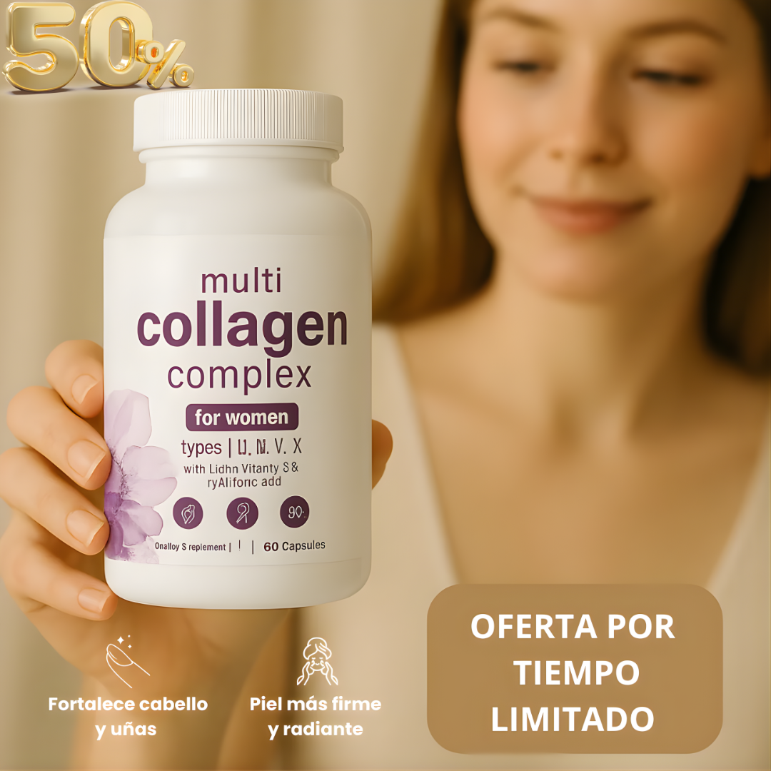 MULTICOLLAGEN PASTILLA (90 CÁPSULAS) – Fuerza interna, articulaciones más sanas y piel firme con un soporte avanzado de colágeno