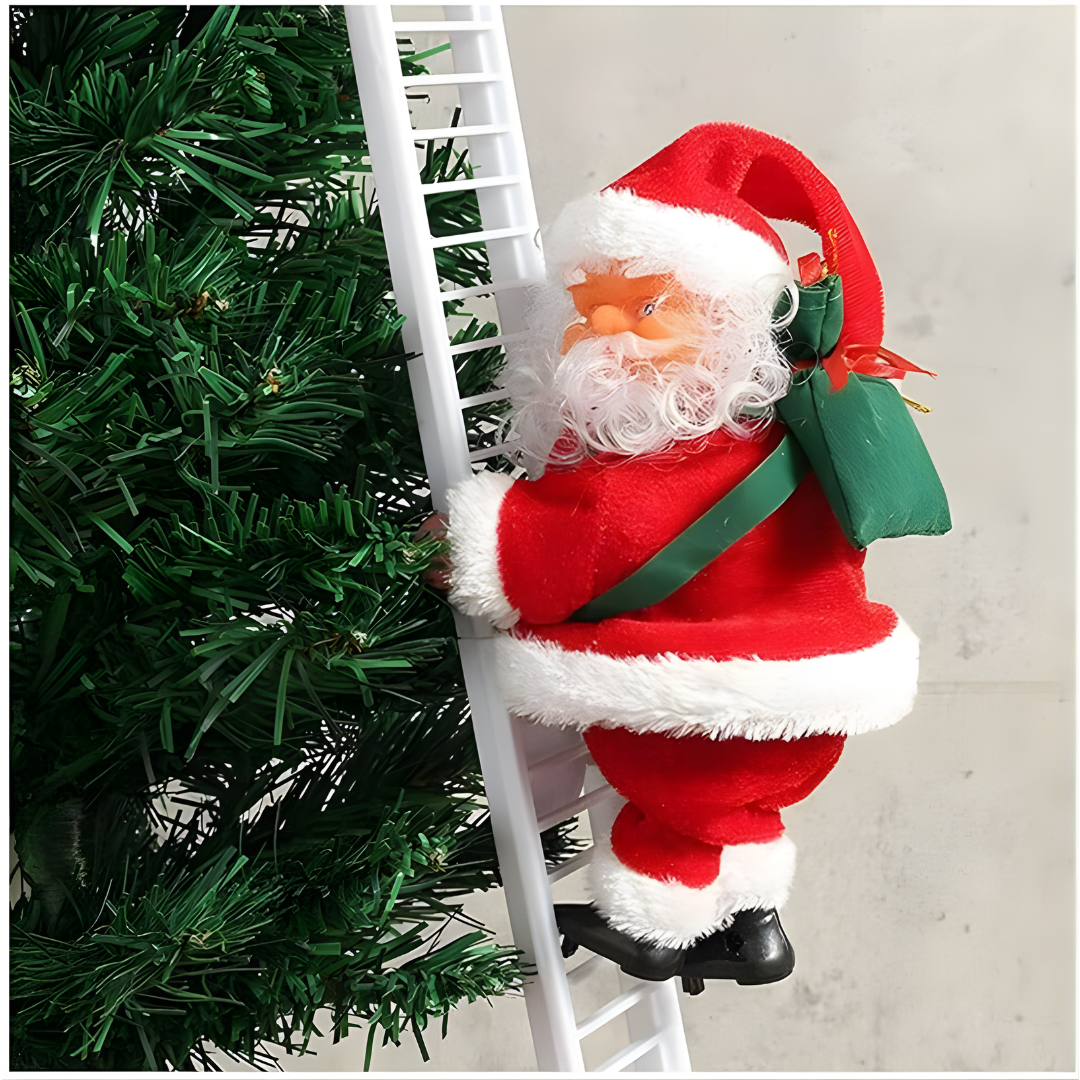 SANTA CLAUS ANIMADO TREPA Y BAJA – Magia navideña en movimiento, decoración encantadora y alegría que transforma tu hogar