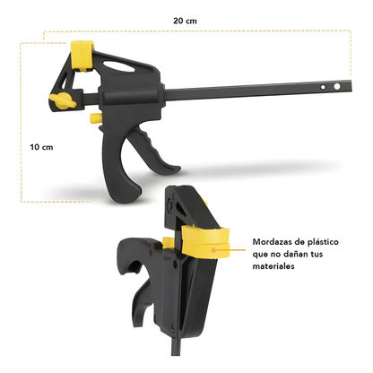 PINZA DE APRIETE – Sujeción firme y práctica al instante