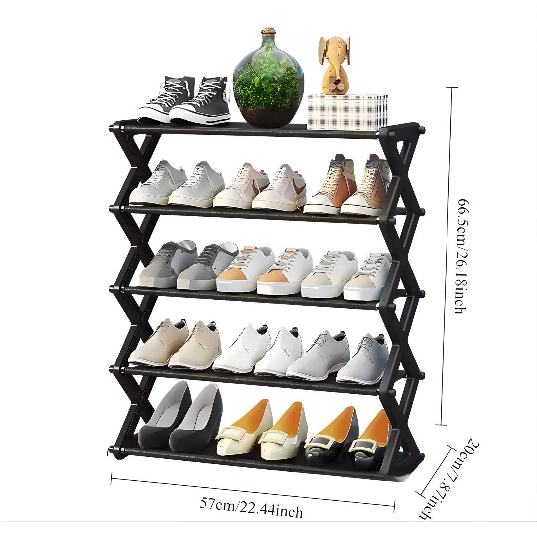 ZAPATERA PLEGABLE 5 NIVELES – Organización práctica, moderna y adaptable para cada espacio
