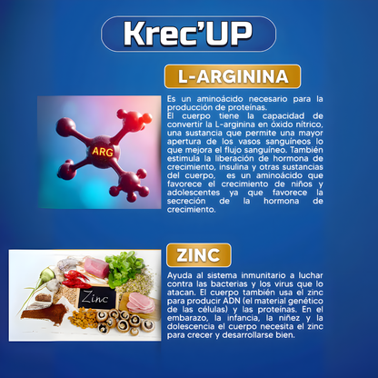 KREC UP – Energía, fuerza y rendimiento en cada cápsula