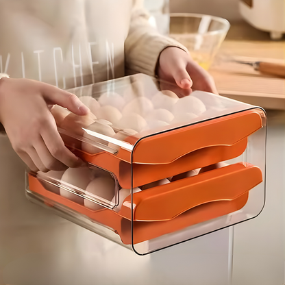 HUEVERA CON GAVETAS PARA 32 HUEVOS – Máxima organización, frescura prolongada y espacio optimizado en tu refrigerador