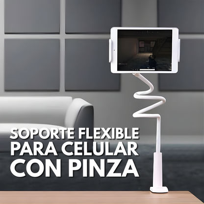 SOPORTE FLEXIBLE PARA CELULAR CON PINZA – Manos libres, ángulo perfecto y comodidad total en cualquier espacio